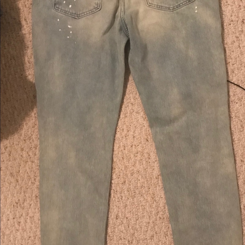 NWT 32/30 Pacsun Stacked Skinny paint splatter